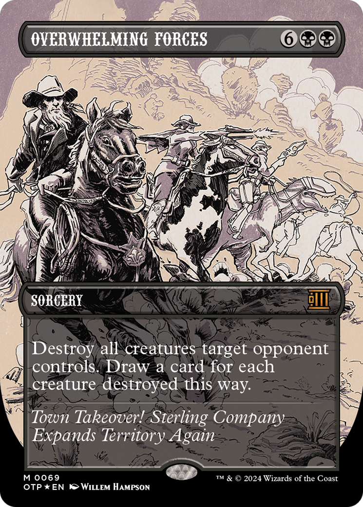 Overwhelming Forces (Textured Foil) [Outlaws of Thunder Junction: Breaking News] | Odin's Place