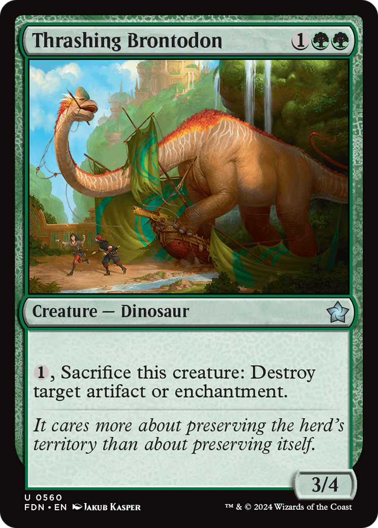 Thrashing Brontodon [Foundations] | Odin's Place