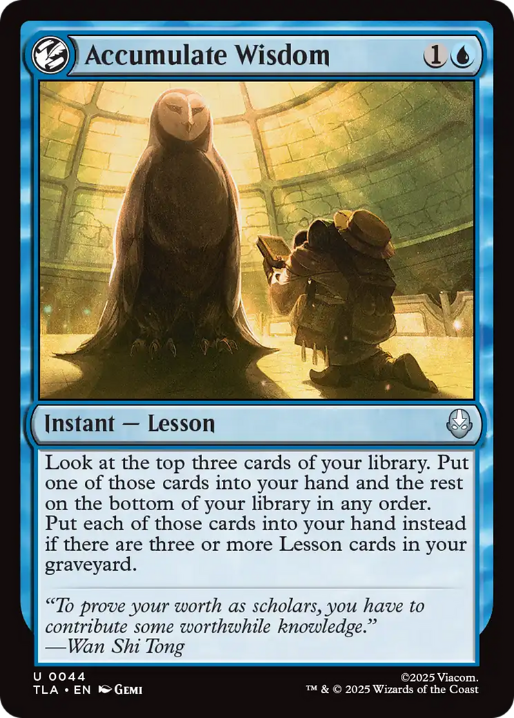 Accumulate Wisdom [Avatar: The Last Airbender] | Odin's Place