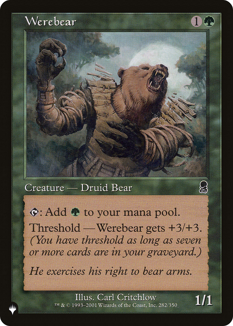 Werebear [The List] | Odin's Place