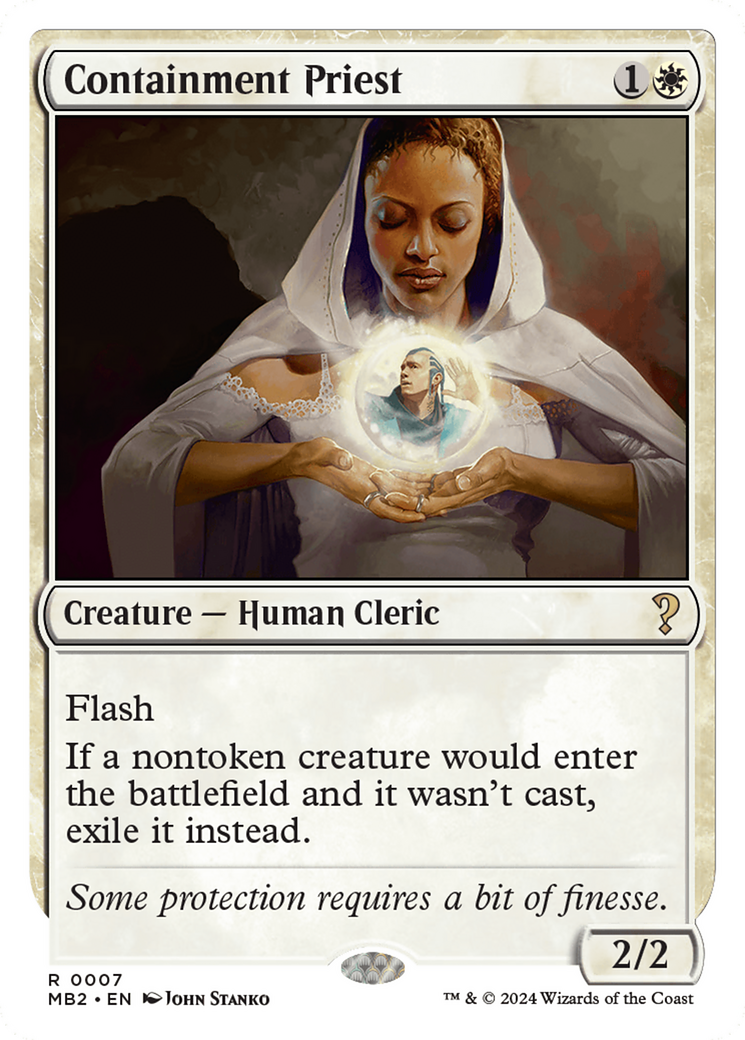 Containment Priest (White Border) [Mystery Booster 2] | Odin's Place