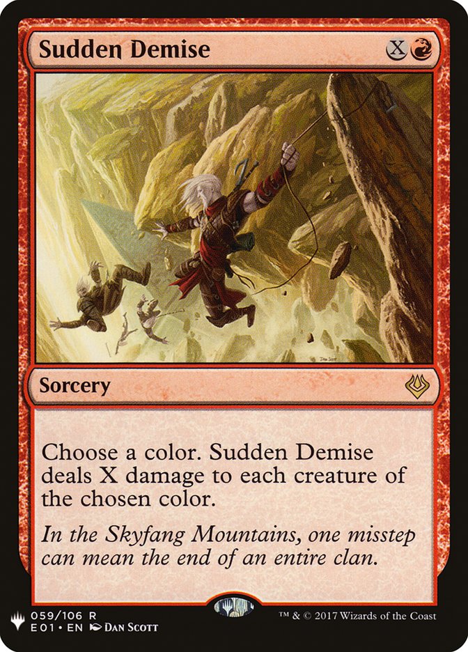 Sudden Demise [The List] | Odin's Place