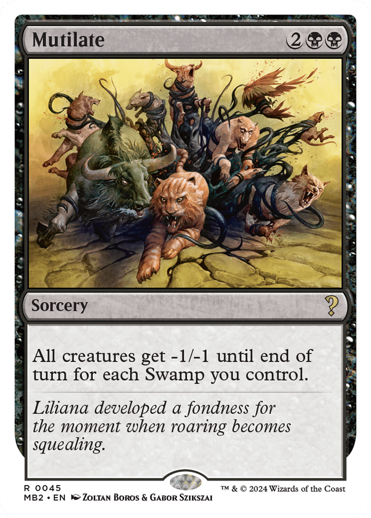 Mutilate (White Border) [Mystery Booster 2] | Odin's Place