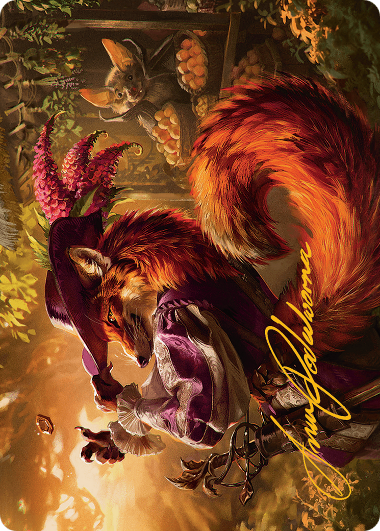 Mr. Foxglove Art Card (Gold-Stamped Signature) [Bloomburrow Art Series] | Odin's Place