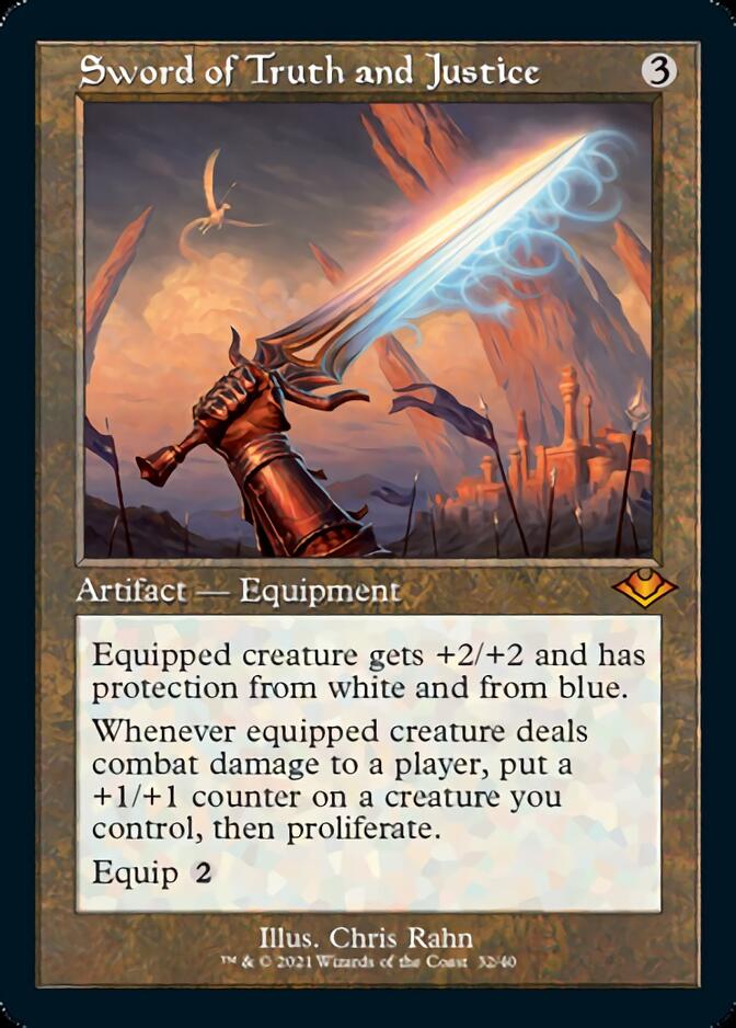 Sword of Truth and Justice (Retro Foil Etched) [Modern Horizons] | Odin's Place