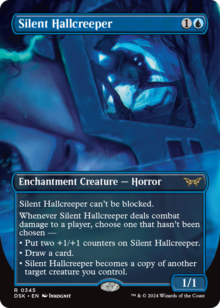 Silent Hallcreeper (Borderless) [Duskmourn: House of Horror] | Odin's Place