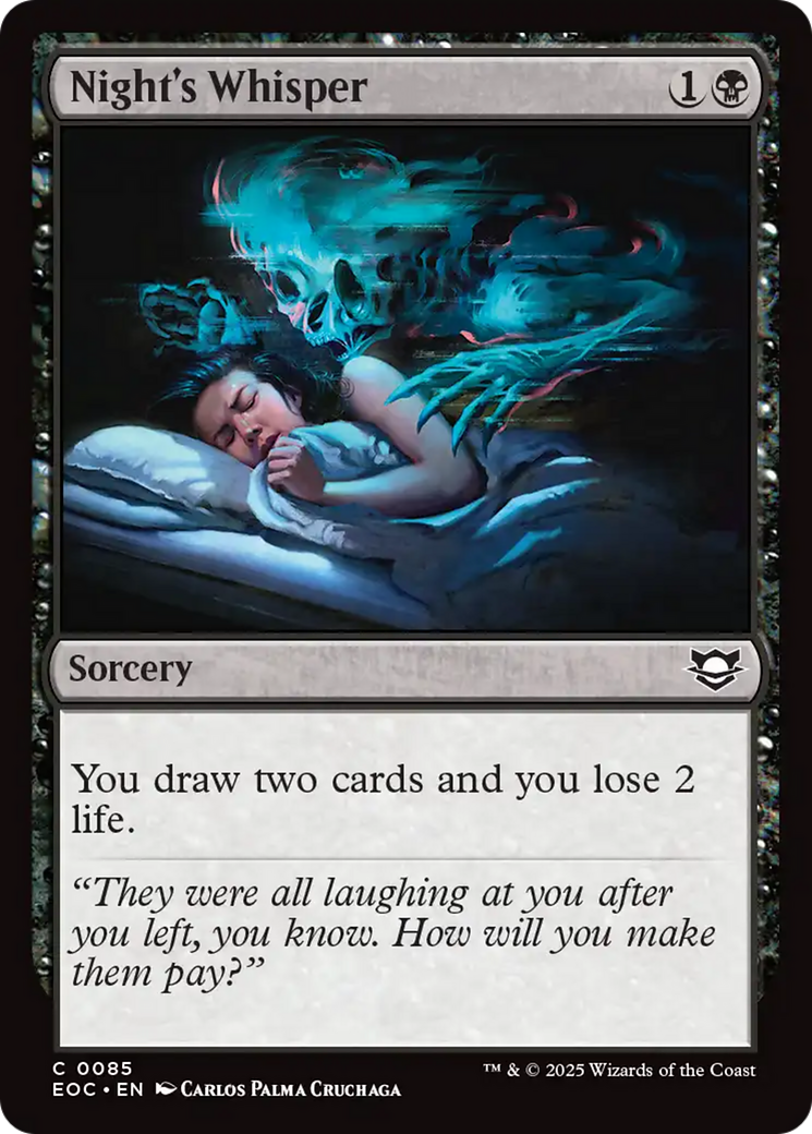 Night's Whisper [Edge of Eternities Commander] | Odin's Place