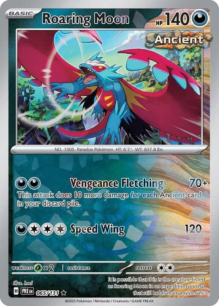 Roaring Moon (065/131) (Poke Ball Pattern) [Scarlet & Violet: Prismatic Evolutions] | Odin's Place