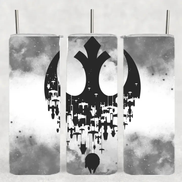 The Geek Boutique: Rebel Ship SW Sci Fi Green Glow Tumbler | Odin's Place