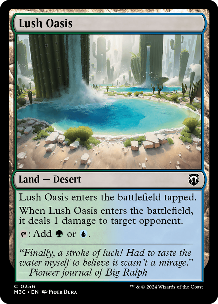 Lush Oasis (Ripple Foil) [Modern Horizons 3 Commander] | Odin's Place