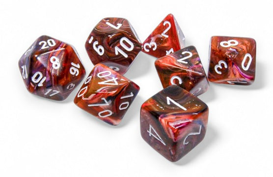 Chessex Festive: Polyhedral Symphony/white 7-Die Set | Odin's Place