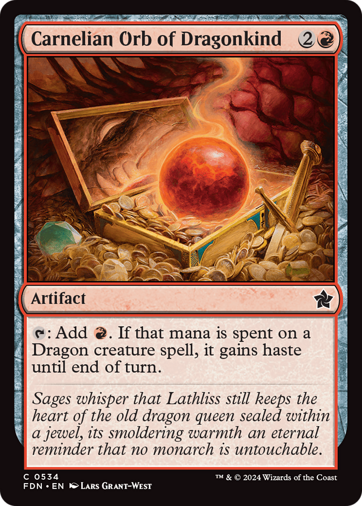 Carnelian Orb of Dragonkind [Foundations] | Odin's Place