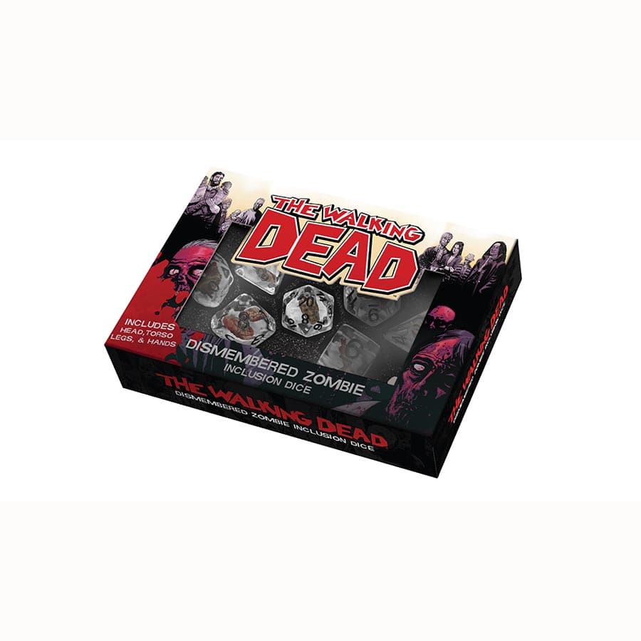 Fanroll: The Walking Dead Dismembered Zombie  Resin Poly Dice Set | Odin's Place