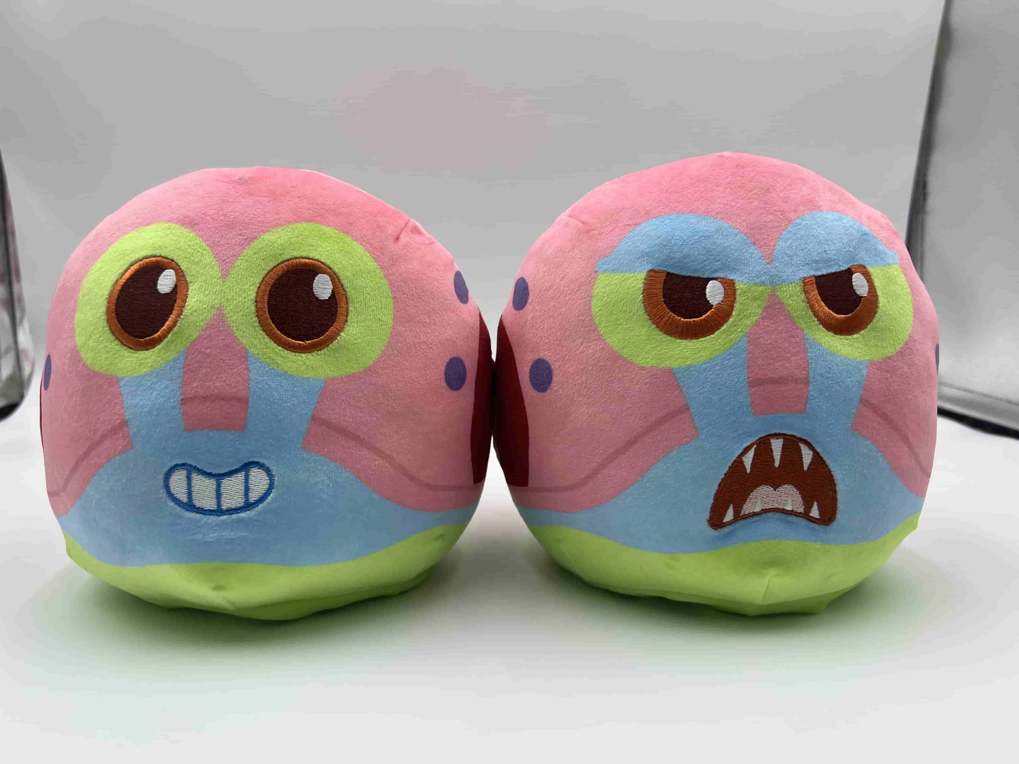 Plushiverse: Reversible Plushie 6in - Gary [Happy + Angry] [Pink] | Odin's Place