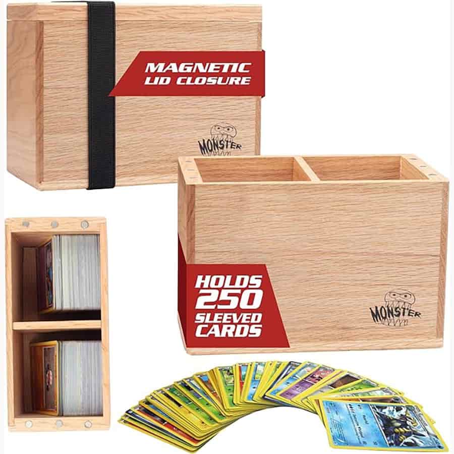 Monster Wooden Double Deck Box: Red Oak | Odin's Place