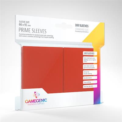 Gamegenic Prime Card Sleeves: Red | Odin's Place