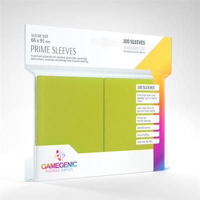 Gamegenic Prime Card Sleeves: Lime | Odin's Place