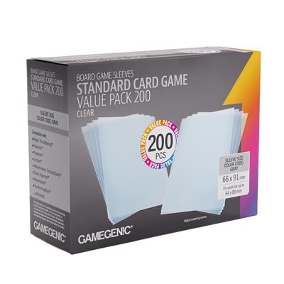 Gamegenic Prime Sleeves Standard Card Game-Size Value Pack 200 | Odin's Place
