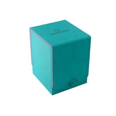 Gamegenic Squire 100+ XL Deck Box Convertible Teal/Pink | Odin's Place