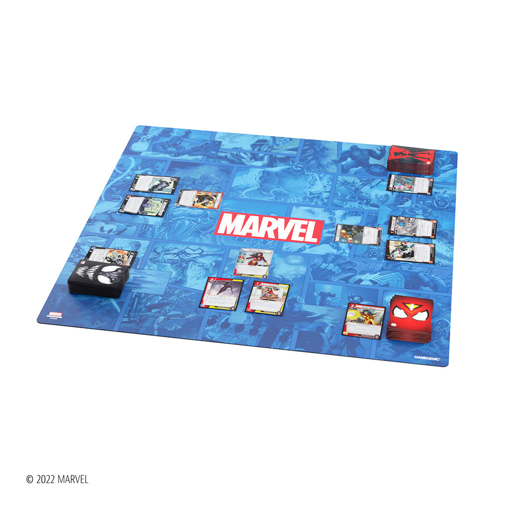 Marvel Champions: LCG: Game Mat XL - Marvel Blue | Odin's Place