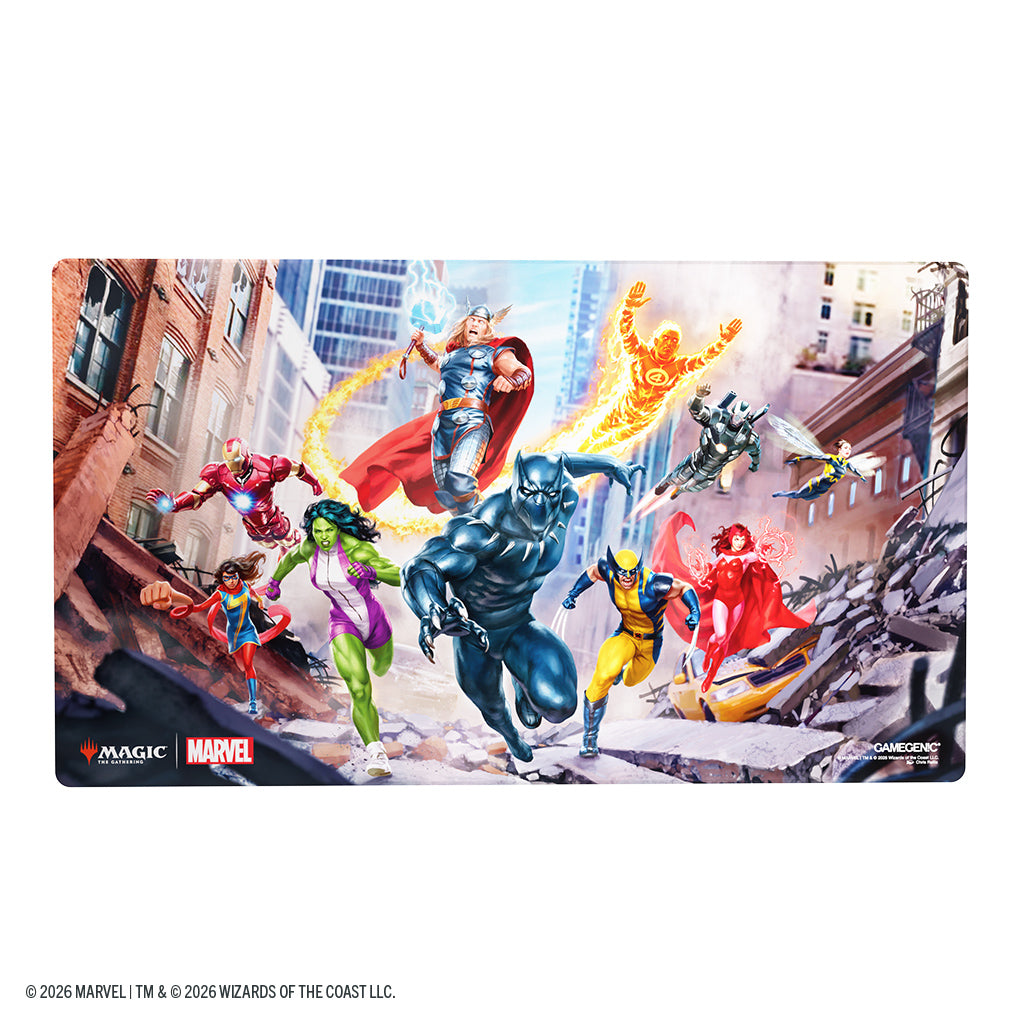 Gamegenic Marvel Super Heroes Prime Playmat - Collage | Odin's Place