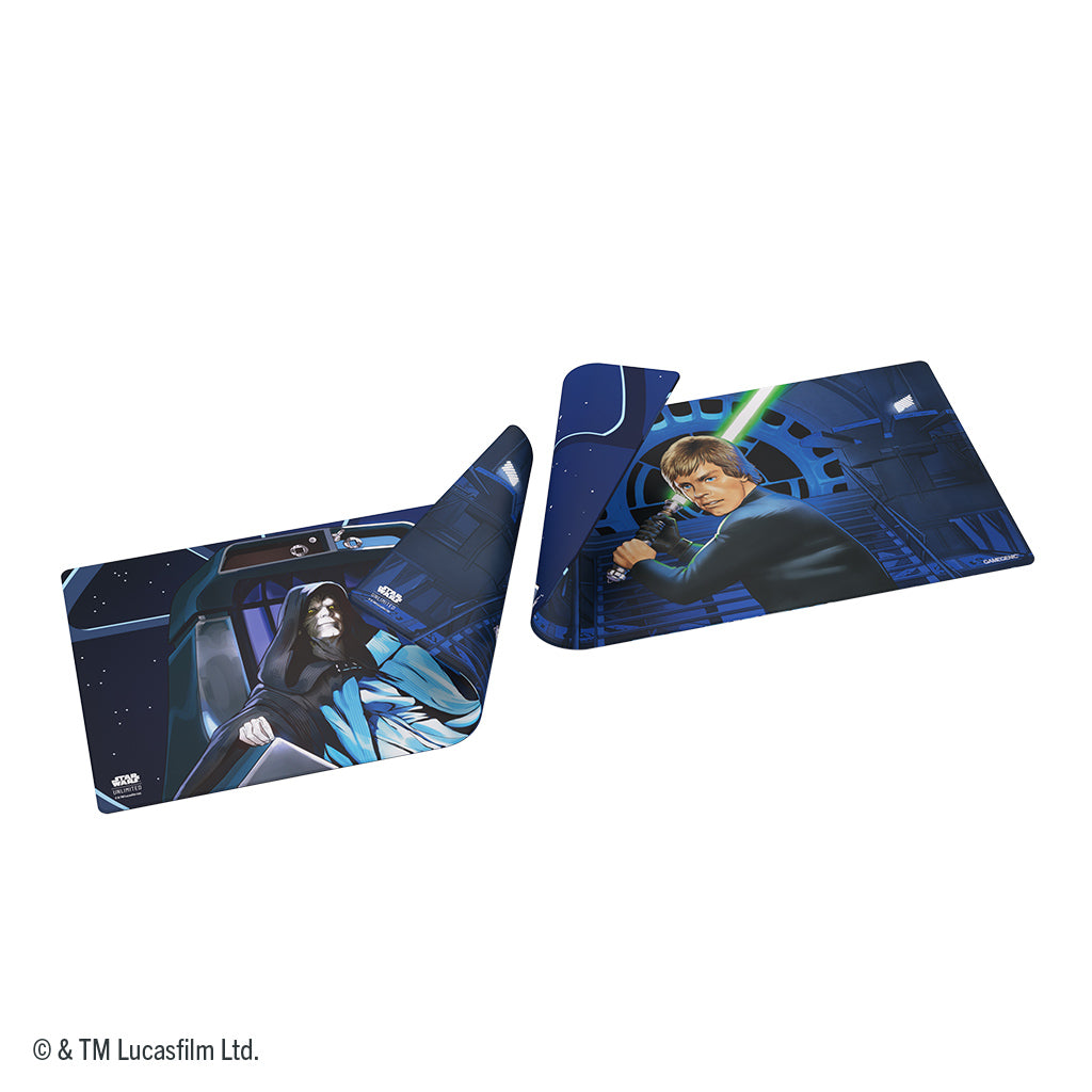 Star Wars: Unlimited Double-Sided Game Mat - Jedi Luke Skywalker & Emperor Palpatine | Odin's Place