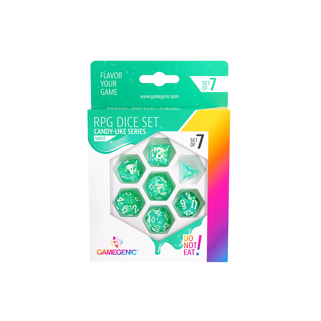 Candy-like Series - Mint - RPG Dice Set (7pcs) | Odin's Place