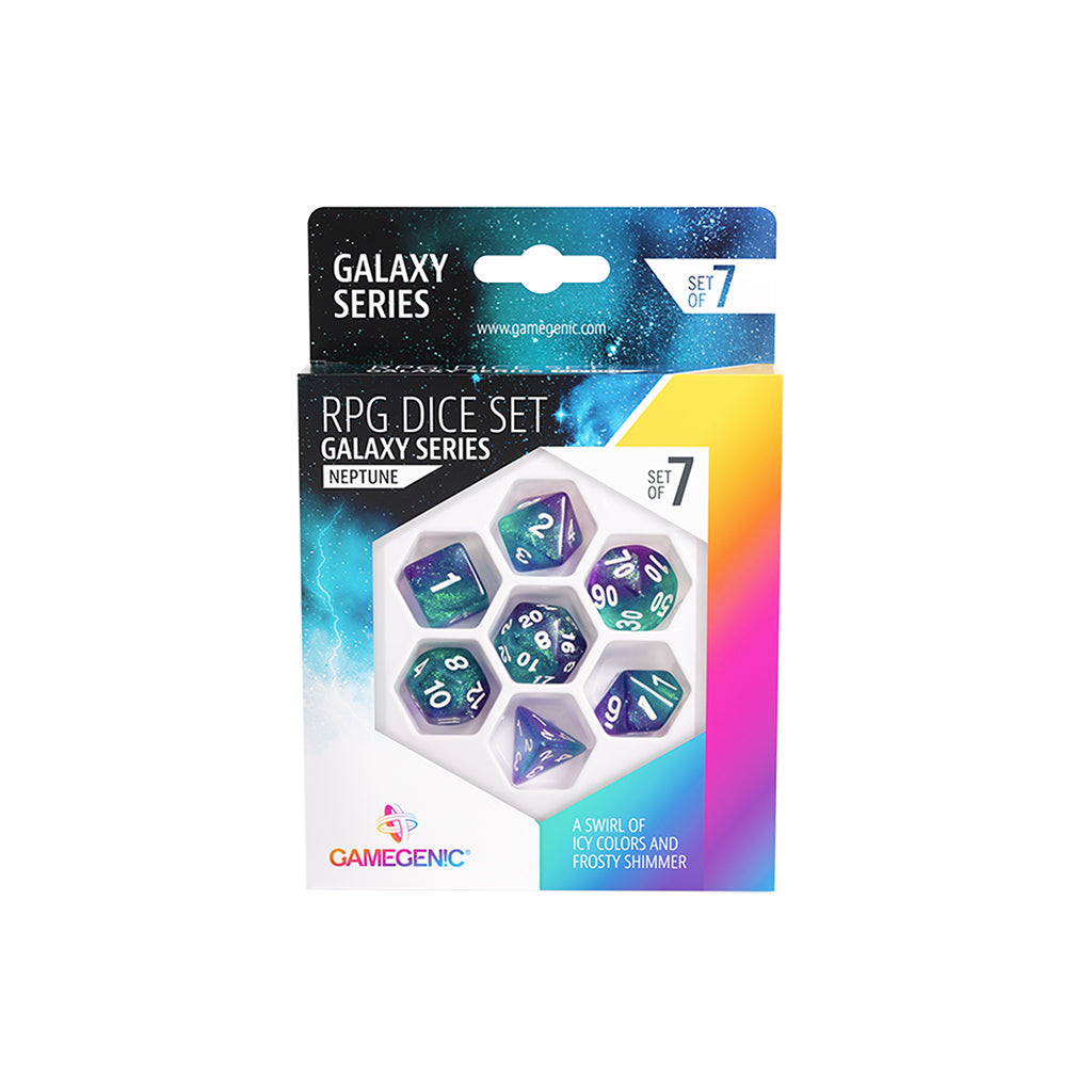 Galaxy Series - Neptune - RPG Dice Set (7pcs) | Odin's Place