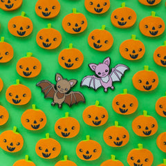 Pink Bat Enamel Pin | Odin's Place