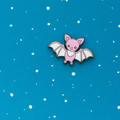 Pink Bat Enamel Pin | Odin's Place