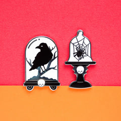 Raven Cloche Enamel Pin | Odin's Place