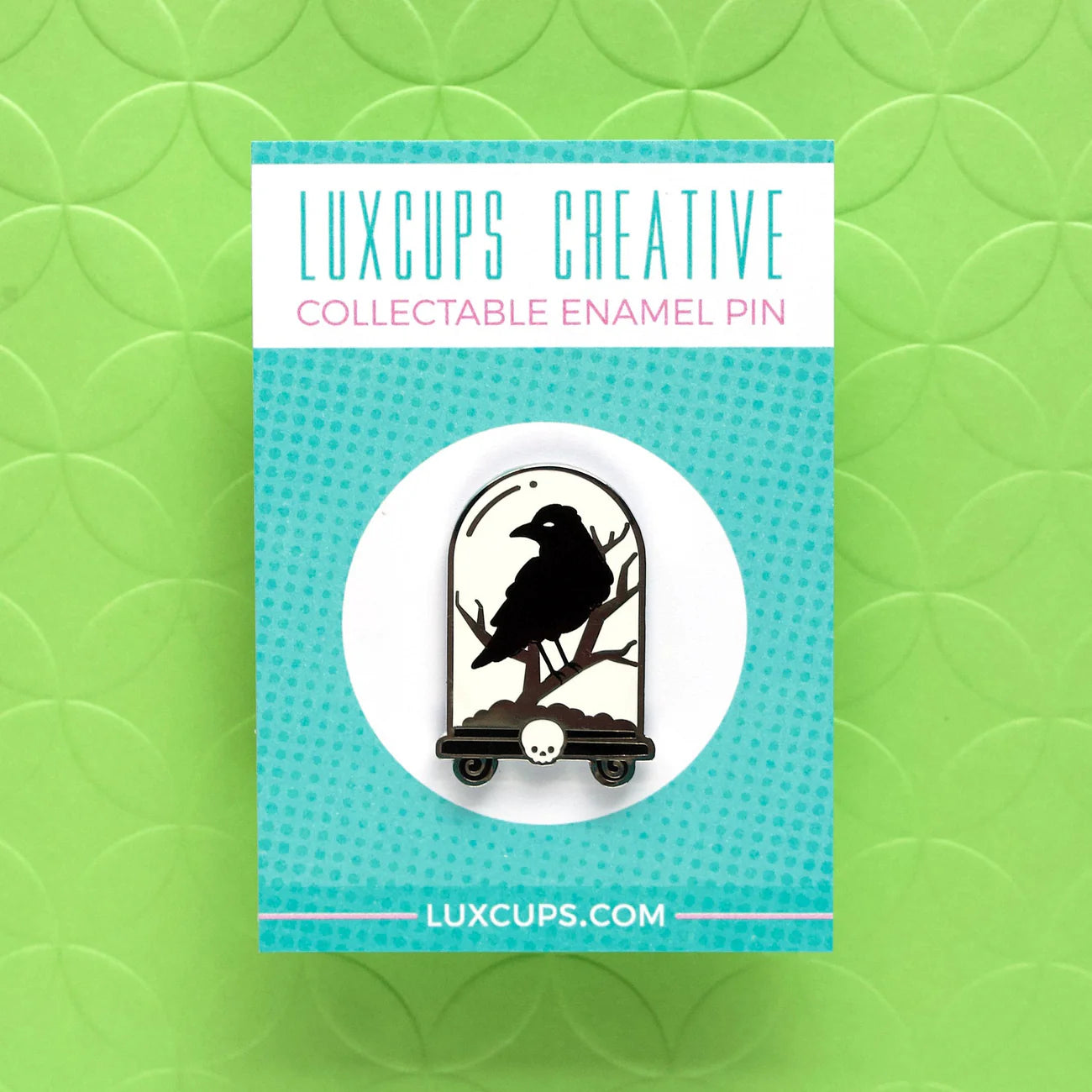 Raven Cloche Enamel Pin | Odin's Place