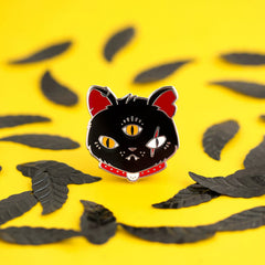 Gritty Kitty Enamel Pin | Odin's Place