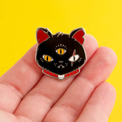 Gritty Kitty Enamel Pin | Odin's Place
