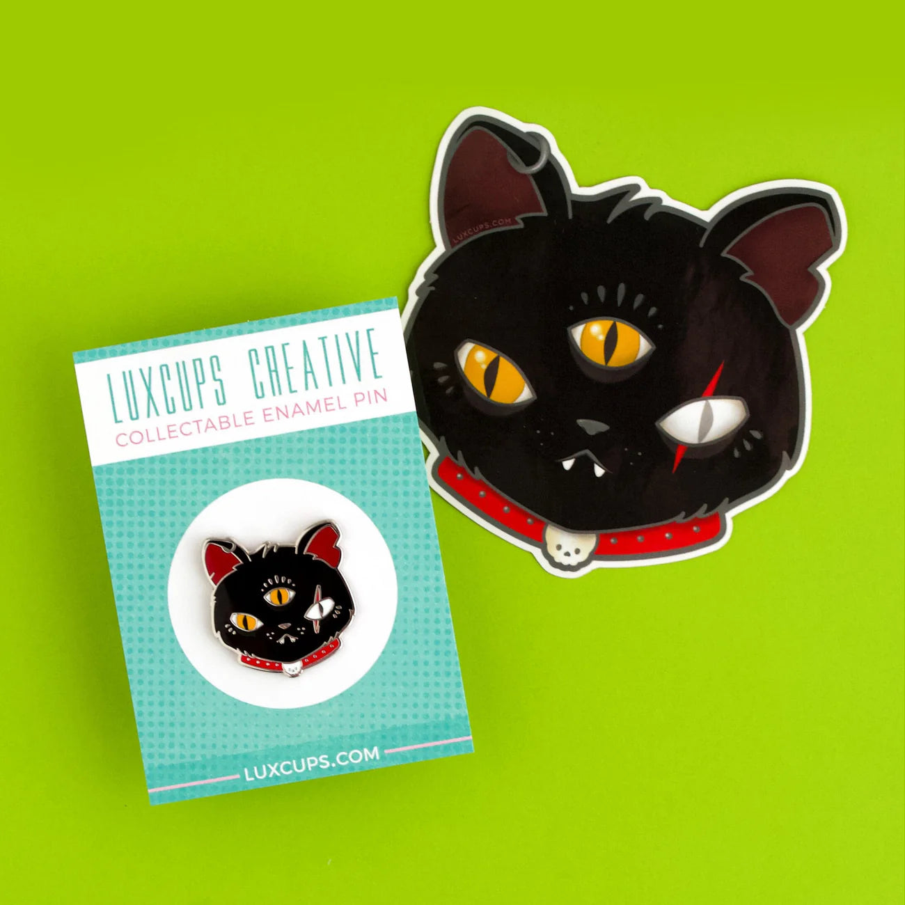 Gritty Kitty Enamel Pin | Odin's Place