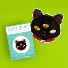 Gritty Kitty Enamel Pin | Odin's Place