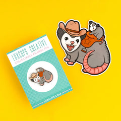 Possum Posse Enamel Pin | Odin's Place