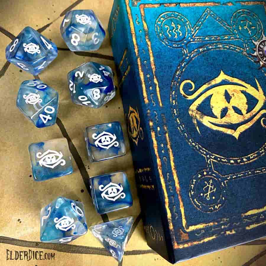 Elder Dice: Eye of Chaos Poly 7 Set Supernova | Odin's Place