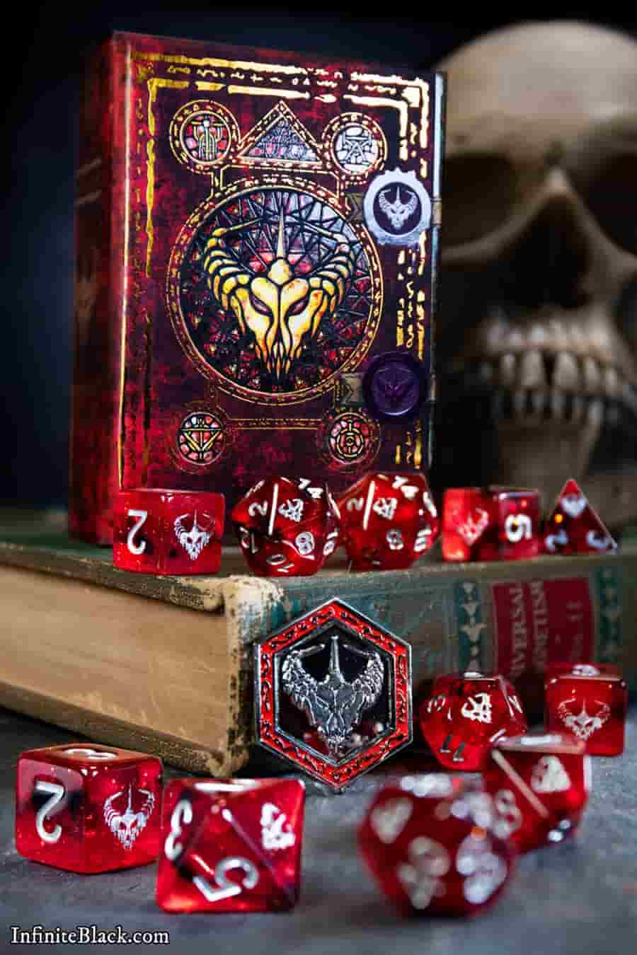 Elder Dice: Crown of the Night Mother Poly 7 Set Interstellar | Odin's Place