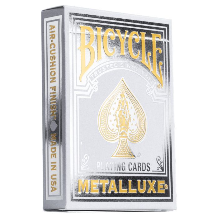 Bicycle Playing Cards: Metalluxe Silver | Odin's Place