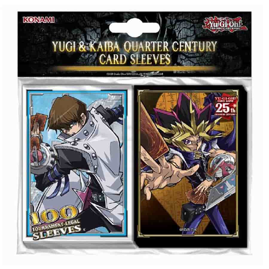 Yu-Gi-Oh! Card Sleeves: Yugi and Kaiba Quarter Century (100 ct) | Odin's Place