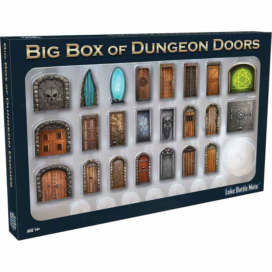 Loke Battle Mats: Big Box of Dungeon Doors | Odin's Place