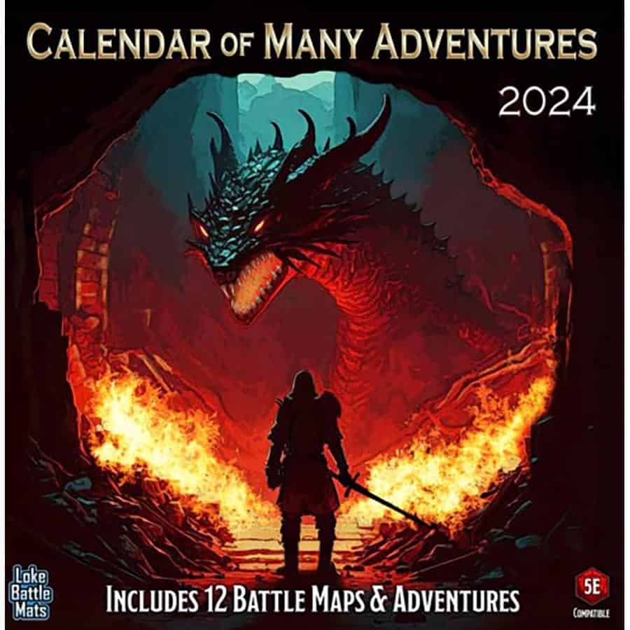 Loke Battle Mats Calendar of Many Adventures 2024 | Odin's Place