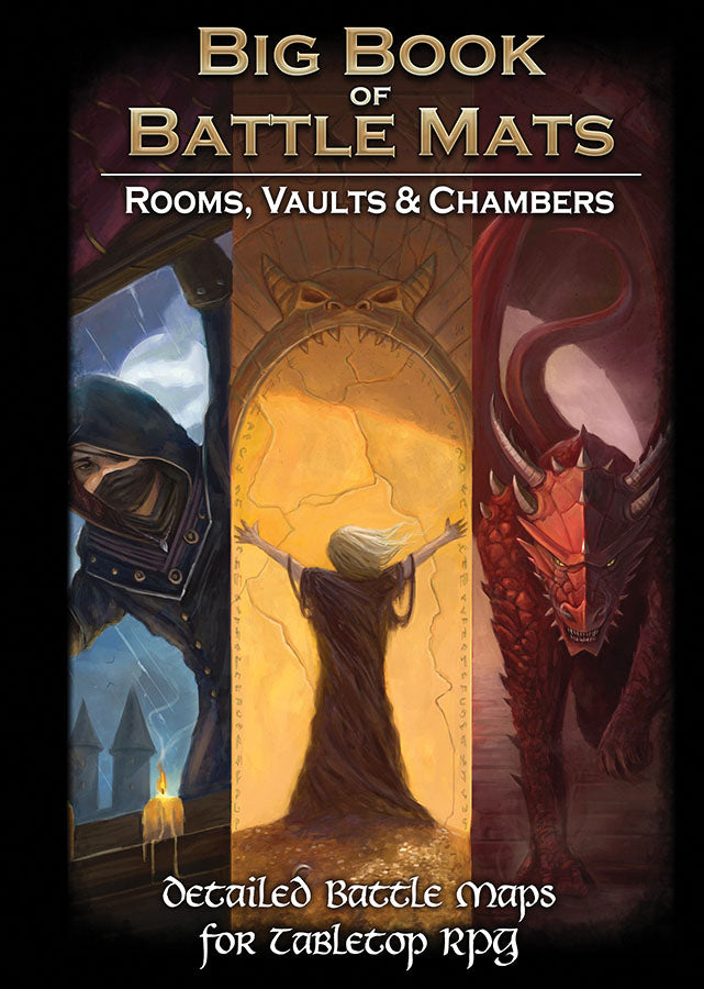 Loke Battle Mats: Big Book of Battle Mats Rooms Vaults and Chambers | Odin's Place