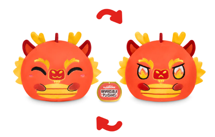 Plushiverse: Reversible Plushie 4in - Lunar New Year Dragon | Odin's Place