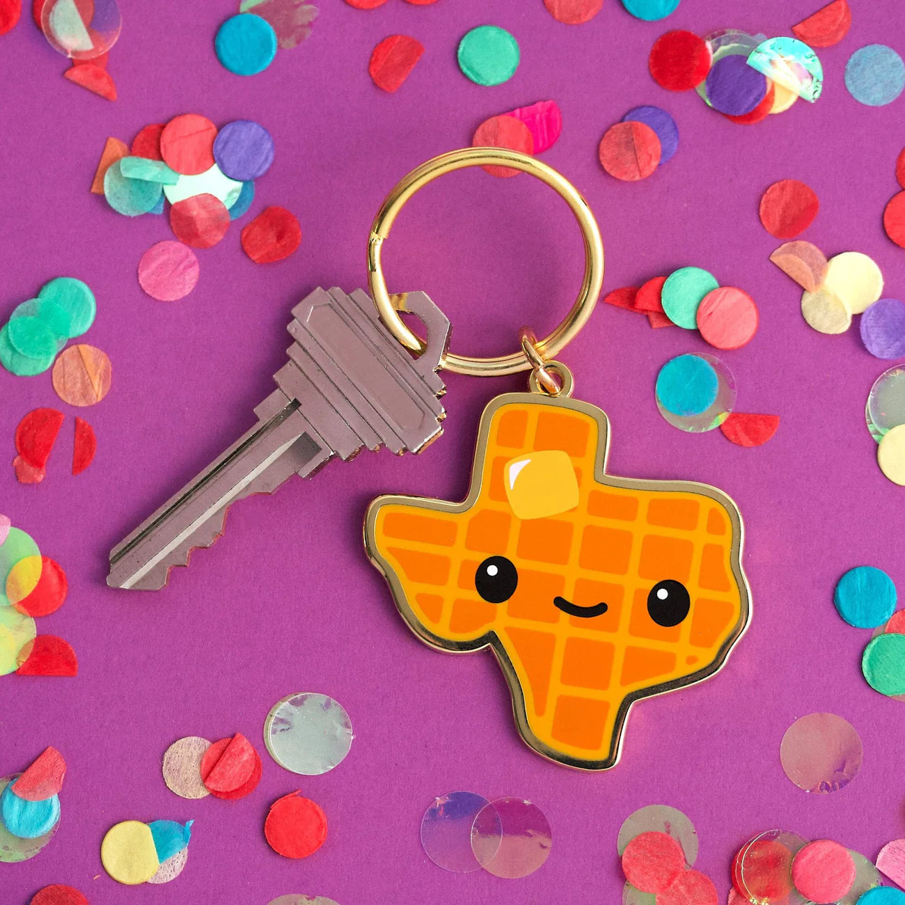 Texas Waffle Keychain | Odin's Place