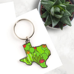 Texas Cacti Keychain | Odin's Place