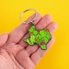Texas Cacti Keychain | Odin's Place