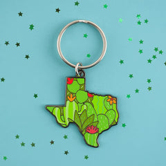 Texas Cacti Keychain | Odin's Place