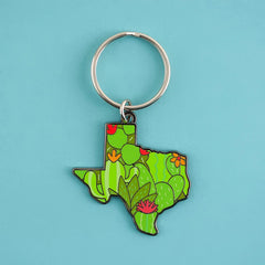Texas Cacti Keychain | Odin's Place